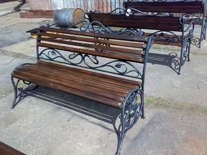 Скамейки садовые из металла