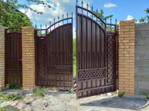 ворота садові металеві