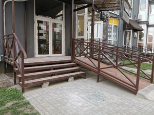 огородження з масивної проф труби